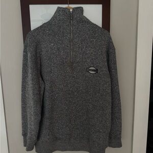 Men's Half-Zip Sweater Pullover - Gray
